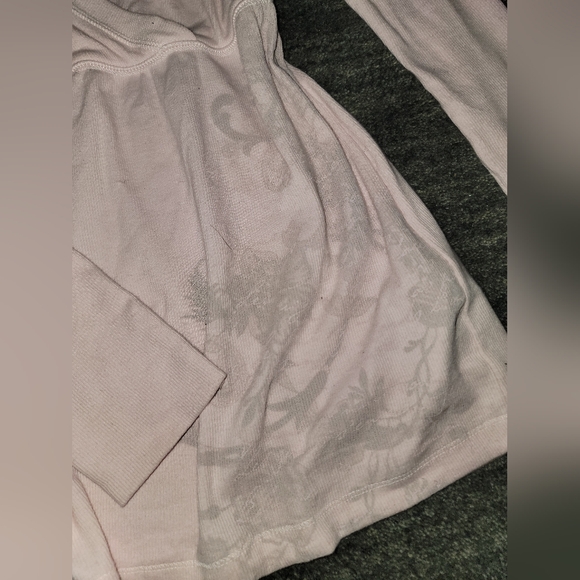 New Hollister Light Pink Long Sleeve Wrap Top - Picture 3 of 3